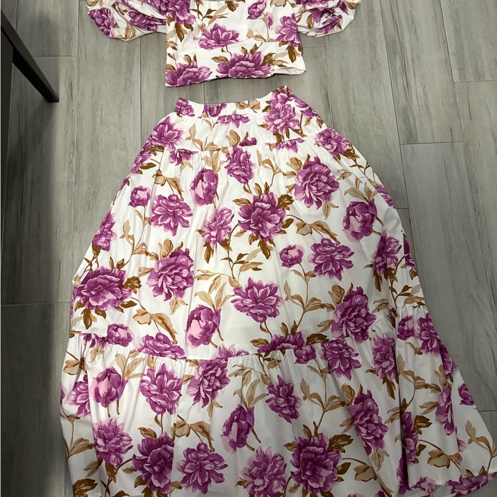 Floral skirt set Abercrombie
